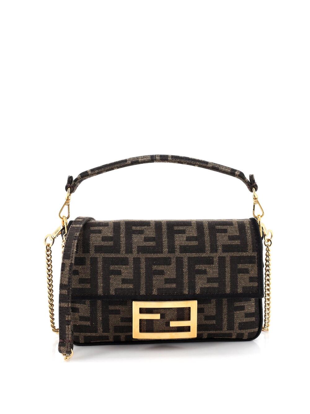 Fendi Baguette Nm Bag Zucca Canvas Mini #276961F24B